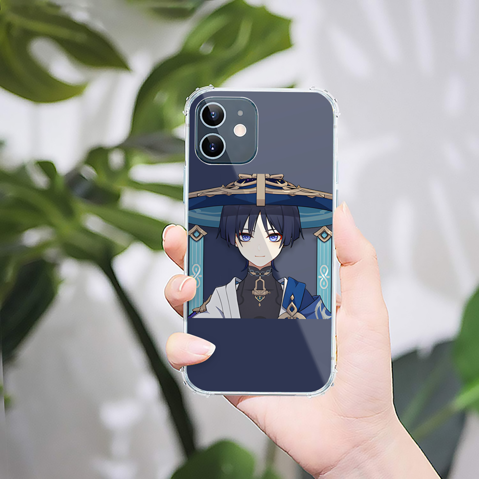 げんし神 さんペい genshin Sanpei 【iPhone 12シリーズ対応】透明スマホケース（クリアソフトケース）